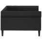 Tagesbett Schwarz 100x200 cm Kunstleder Tagesbett Schwarz 100x200 cm Kunstleder