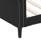 Tagesbett Schwarz 100x200 cm Kunstleder Tagesbett Schwarz 100x200 cm Kunstleder