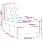 vidaXL Boxspringbett mit Matratze Dunkelblau 80x200 cm Samt vidaXL Boxspringbett mit Matratze Dunkelblau 80x200 cm Samt