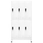 vidaXL Schließfachschrank Weiß 90x45x180 cm Stahl vidaXL Schließfachschrank Weiß 90x45x180 cm Stahl