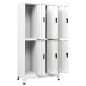 vidaXL Schließfachschrank Weiß 90x45x180 cm Stahl vidaXL Schließfachschrank Weiß 90x45x180 cm Stahl