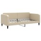 vidaXL Tagesbett Creme 90x200 cm Stoff vidaXL Tagesbett Creme 90x200 cm Stoff