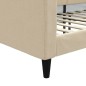 vidaXL Tagesbett Creme 90x200 cm Stoff vidaXL Tagesbett Creme 90x200 cm Stoff