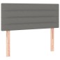 vidaXL Boxspringbett mit Matratze & LED Dunkelgrau 90x200 cm Stoff vidaXL Boxspringbett mit Matratze & LED Dunkelgrau 90x200 cm Stoff