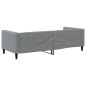 Tagesbett Hellgrau 90x190 cm Stoff Tagesbett Hellgrau 90x190 cm Stoff