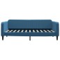 Tagesbett Blau 100x200 cm Samt Tagesbett Blau 100x200 cm Samt