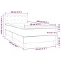 vidaXL Boxspringbett mit Matratze & LED Hellgrau 80x200 cm Samt vidaXL Boxspringbett mit Matratze & LED Hellgrau 80x200 cm Samt