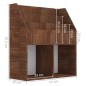 vidaXL Kinder-Bücherregal Braun Eiche 71x30x78,5 cm Holzwerkstoff vidaXL Kinder-Bücherregal Braun Eiche 71x30x78,5 cm Holzwerkstoff