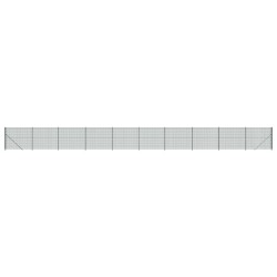vidaXL Maschendrahtzaun mit Bodenflansch Grün 1,8x25 m