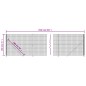 vidaXL Maschendrahtzaun mit Bodenflansch Grün 1,8x25 m vidaXL Maschendrahtzaun mit Bodenflansch Grün 1,8x25 m