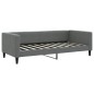 Tagesbett Dunkelgrau 90x190 cm Stoff Tagesbett Dunkelgrau 90x190 cm Stoff