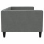 Tagesbett Dunkelgrau 90x190 cm Stoff Tagesbett Dunkelgrau 90x190 cm Stoff