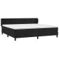vidaXL Boxspringbett mit Matratze Schwarz 200x200 cm Samt vidaXL Boxspringbett mit Matratze Schwarz 200x200 cm Samt
