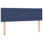 vidaXL Boxspringbett mit Matratze & LED Blau 140x190 cm Stoff vidaXL Boxspringbett mit Matratze & LED Blau 140x190 cm Stoff