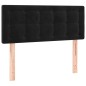 vidaXL Boxspringbett mit Matratze & LED Schwarz 90x190 cm Samt vidaXL Boxspringbett mit Matratze & LED Schwarz 90x190 cm Samt