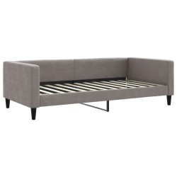 Tagesbett Taupe 100x200 cm Stoff