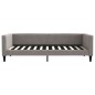 Tagesbett Taupe 100x200 cm Stoff
