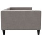 Tagesbett Taupe 100x200 cm Stoff