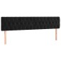 vidaXL Boxspringbett mit Matratze & LED Schwarz 180x200 cm Samt vidaXL Boxspringbett mit Matratze & LED Schwarz 180x200 cm Samt