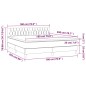 vidaXL Boxspringbett mit Matratze & LED Schwarz 180x200 cm Samt vidaXL Boxspringbett mit Matratze & LED Schwarz 180x200 cm Samt