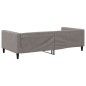 Tagesbett Taupe 100x200 cm Stoff