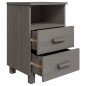 vidaXL Nachttisch HAMAR Hellgrau 40x35x62 cm Massivholz Kiefer vidaXL Nachttisch HAMAR Hellgrau 40x35x62 cm Massivholz Kiefer