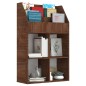 vidaXL Kinder-Bücherregal Braun Eichen-Optik 71x30x114cm Holzwerkstoff vidaXL Kinder-Bücherregal Braun Eichen-Optik 71x30x114cm Holzwerkstoff