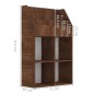 vidaXL Kinder-Bücherregal Braun Eichen-Optik 71x30x114cm Holzwerkstoff vidaXL Kinder-Bücherregal Braun Eichen-Optik 71x30x114cm Holzwerkstoff