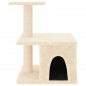 vidaXL Kratzbaum mit Sisal-Kratzsäulen Creme 48 cm vidaXL Kratzbaum mit Sisal-Kratzsäulen Creme 48 cm