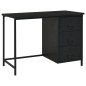 vidaXL Schreibtisch Industrie-Stil mit Schubladen Schwarz 105x52x75 cm vidaXL Schreibtisch Industrie-Stil mit Schubladen Schwarz 105x52x75 cm