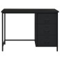 vidaXL Schreibtisch Industrie-Stil mit Schubladen Schwarz 105x52x75 cm vidaXL Schreibtisch Industrie-Stil mit Schubladen Schwarz 105x52x75 cm