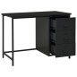 vidaXL Schreibtisch Industrie-Stil mit Schubladen Schwarz 105x52x75 cm vidaXL Schreibtisch Industrie-Stil mit Schubladen Schwarz 105x52x75 cm