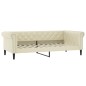 Tagesbett Creme 90x200 cm Kunstleder Tagesbett Creme 90x200 cm Kunstleder