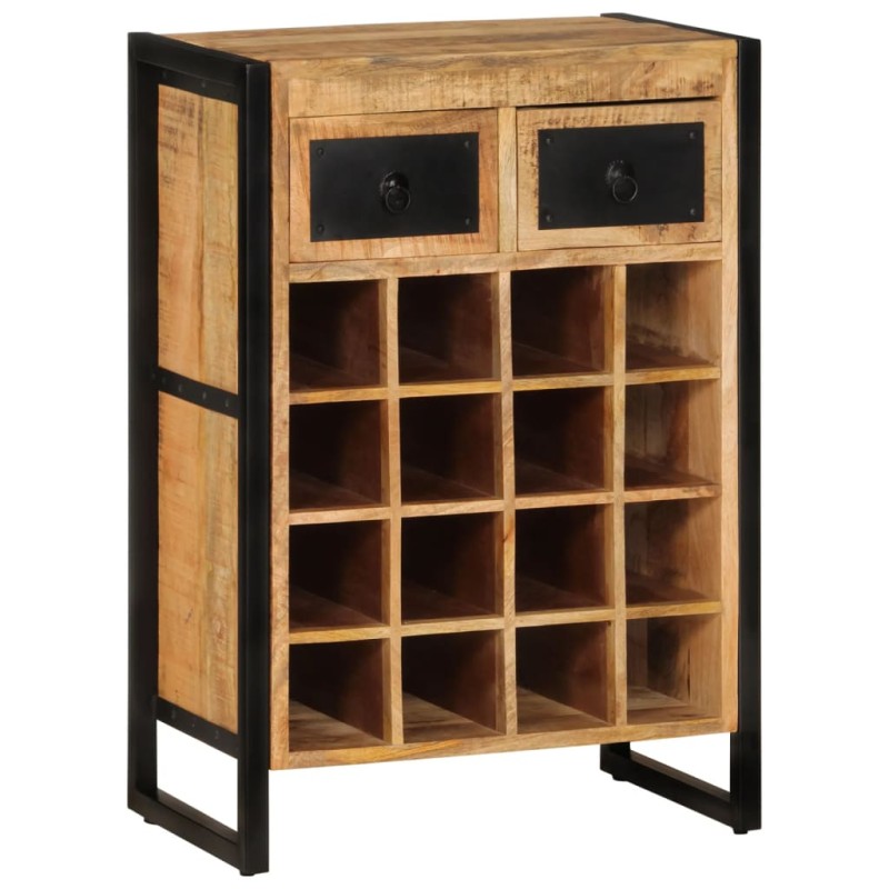 vidaXL Weinregal für 16 Flaschen Massivholz Mango vidaXL Weinregal für 16 Flaschen Massivholz Mango