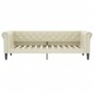 Tagesbett Creme 90x200 cm Kunstleder Tagesbett Creme 90x200 cm Kunstleder