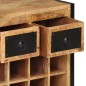 vidaXL Weinregal für 16 Flaschen Massivholz Mango vidaXL Weinregal für 16 Flaschen Massivholz Mango