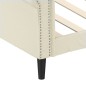 Tagesbett Creme 90x200 cm Kunstleder Tagesbett Creme 90x200 cm Kunstleder