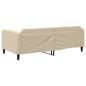 Tagesbett Creme 100x200 cm Stoff Tagesbett Creme 100x200 cm Stoff
