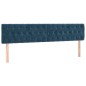 vidaXL Boxspringbett mit Matratze & LED Dunkelblau 180x200 cm Samt vidaXL Boxspringbett mit Matratze & LED Dunkelblau 180x200 cm Samt