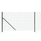 vidaXL Maschendrahtzaun mit Bodenflansch Grün 1x10 m vidaXL Maschendrahtzaun mit Bodenflansch Grün 1x10 m