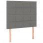 vidaXL Boxspringbett mit Matratze Dunkelgrau 90x190 cm Stoff vidaXL Boxspringbett mit Matratze Dunkelgrau 90x190 cm Stoff