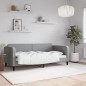 Tagesbett Hellgrau 90x190 cm Stoff Tagesbett Hellgrau 90x190 cm Stoff