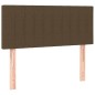 vidaXL Boxspringbett mit Matratze & LED Dunkelbraun 90x200 cm Stoff vidaXL Boxspringbett mit Matratze & LED Dunkelbraun 90x200 cm Stoff