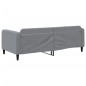 Tagesbett Hellgrau 90x190 cm Stoff Tagesbett Hellgrau 90x190 cm Stoff