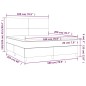 vidaXL Boxspringbett mit Matratze & LED Schwarz 180x200 cm Stoff vidaXL Boxspringbett mit Matratze & LED Schwarz 180x200 cm Stoff