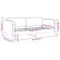 Tagesbett Hellgrau 90x190 cm Stoff Tagesbett Hellgrau 90x190 cm Stoff