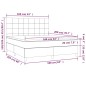 vidaXL Boxspringbett mit Matratze & LED Schwarz 160x200 cm Stoff vidaXL Boxspringbett mit Matratze & LED Schwarz 160x200 cm Stoff