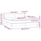 vidaXL Boxspringbett mit Matratze Hellgrau 200x200 cm Stoff vidaXL Boxspringbett mit Matratze Hellgrau 200x200 cm Stoff