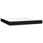 vidaXL Boxspringbett mit Matratze & LED Schwarz 180x200 cm Stoff vidaXL Boxspringbett mit Matratze & LED Schwarz 180x200 cm Stoff