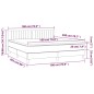 vidaXL Boxspringbett mit Matratze & LED Schwarz 180x200 cm Stoff vidaXL Boxspringbett mit Matratze & LED Schwarz 180x200 cm Stoff